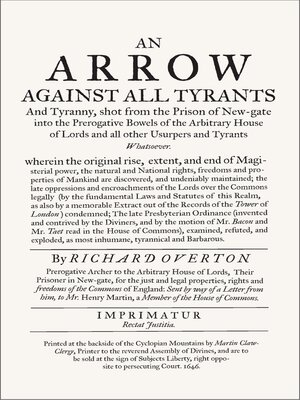 cover image of An Arrow Against All Tyrants